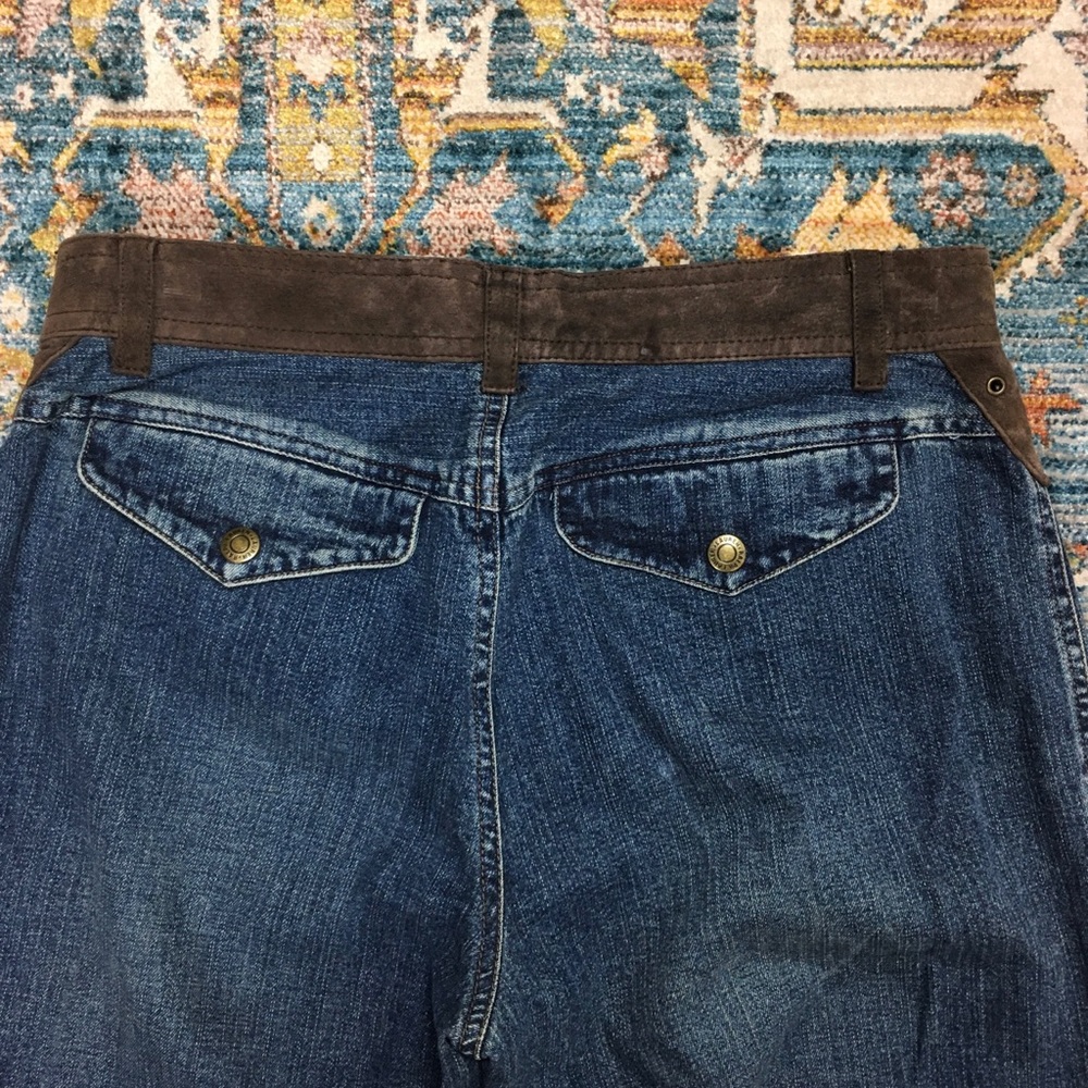 Y2K Boho Mid Rise Bootcut Jeans Western Style - Picture 4 of 7